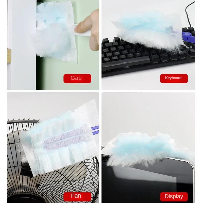 Disposable Dusters with Replace Heads Refills Bulk Duster Brush for Cleaning Home Office Blinds Car Surface Duster Cleaning Tool