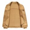 Men's Double-Sided Wool Twill Jacket - Casual Lapel Style for All Ages