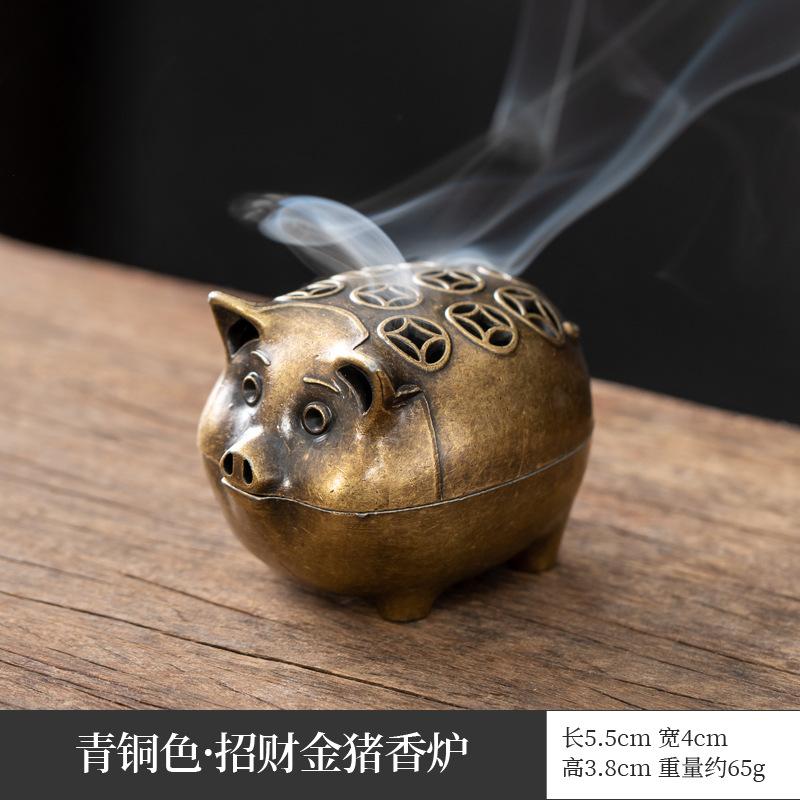 Vertical Incense Burner Mini Alloy Hollow Incense Holder Portable Tabletop Ornament Home Aromatherapy Burner Desk Decoration