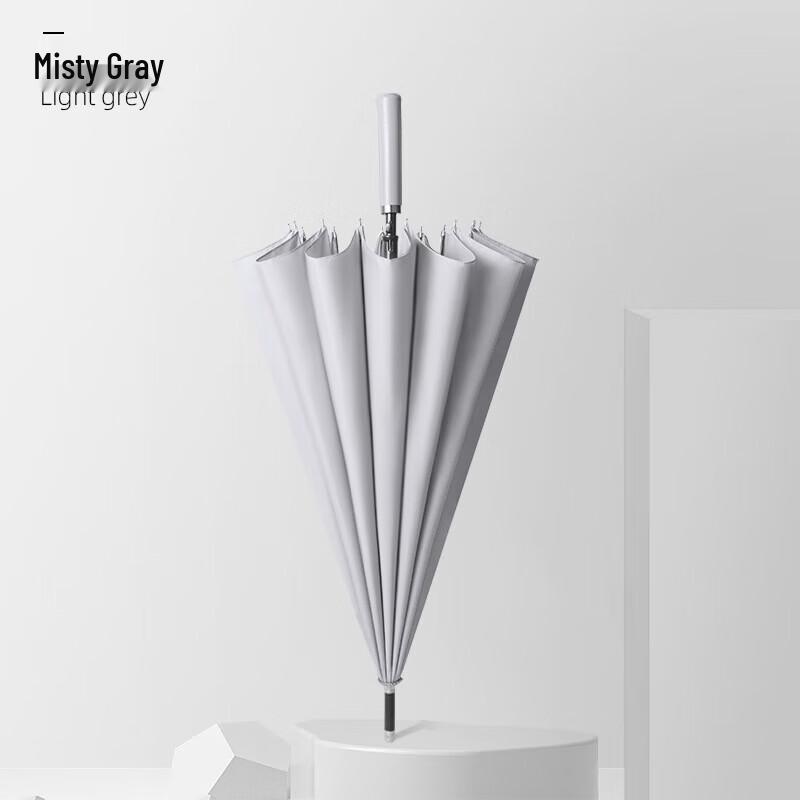 Stylish 16-Rib Straight Handle Umbrella