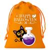 8/12Pcs 2025 New Halloween Gift Bags Children'S Trick-Or-Treat Candy Bags Pumpkin Bags Flannel Drawstring Candy Bags 10X12Cm