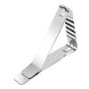 6Pcs Stainless Steel Tablecloth Clips High Elastic Large Caliber Desktop Fixing Clamps Triangle Tablecloth Fixing Clips Banquet