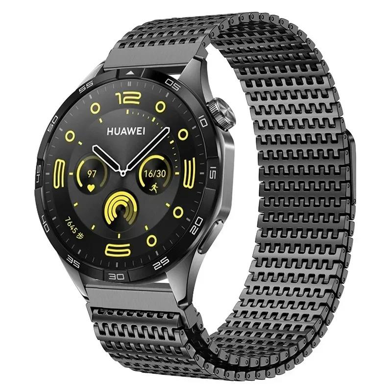 22mm 20mm Magnetický ocelový řemínek pro Huawei Watch 46mm/GT5 Pro GT5 4 3 2 2e Smyčkový náramek pro Samsung Galaxy Watch 3 4 5 6 7 Pásek