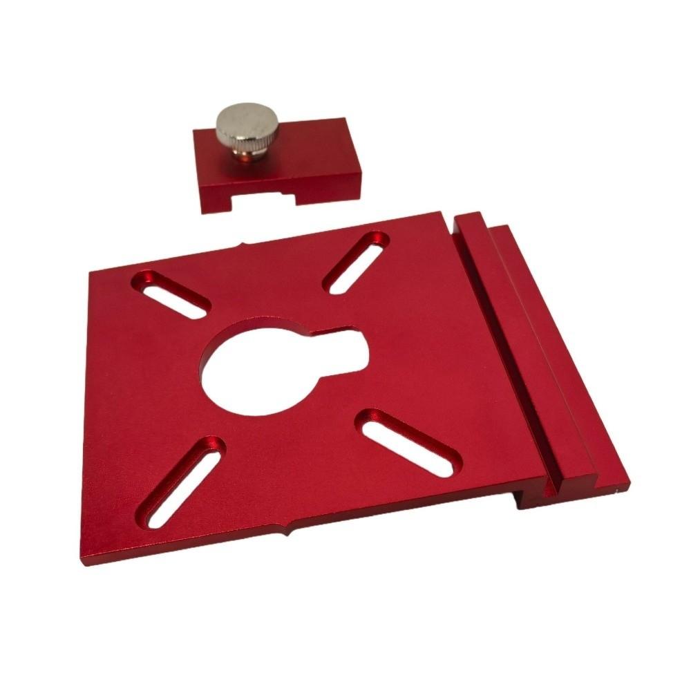 Aluminum Alloy Track Saw Adapter with limiter Routing Guide Rail Track Woodwork Cutting