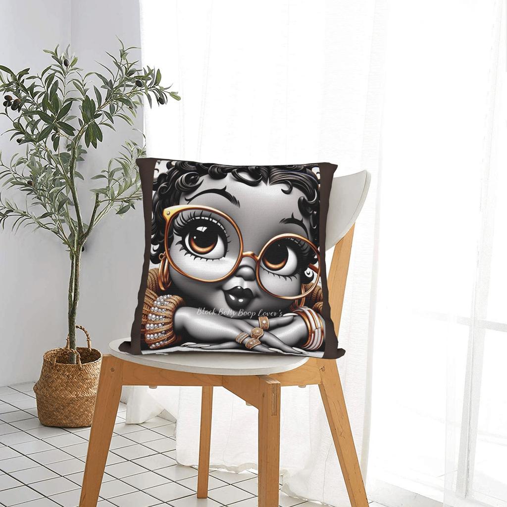 Cartoon Lady B-Bettyeds Boops Pillow Case Custom Pillow Cover For Sofa Home Decoration Kawaii Pillowcases
