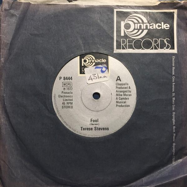 

7inch Record TERESE STEVENS Fool Imagine P8444 Pinnacle Record 1977 UK SoulFunk Used