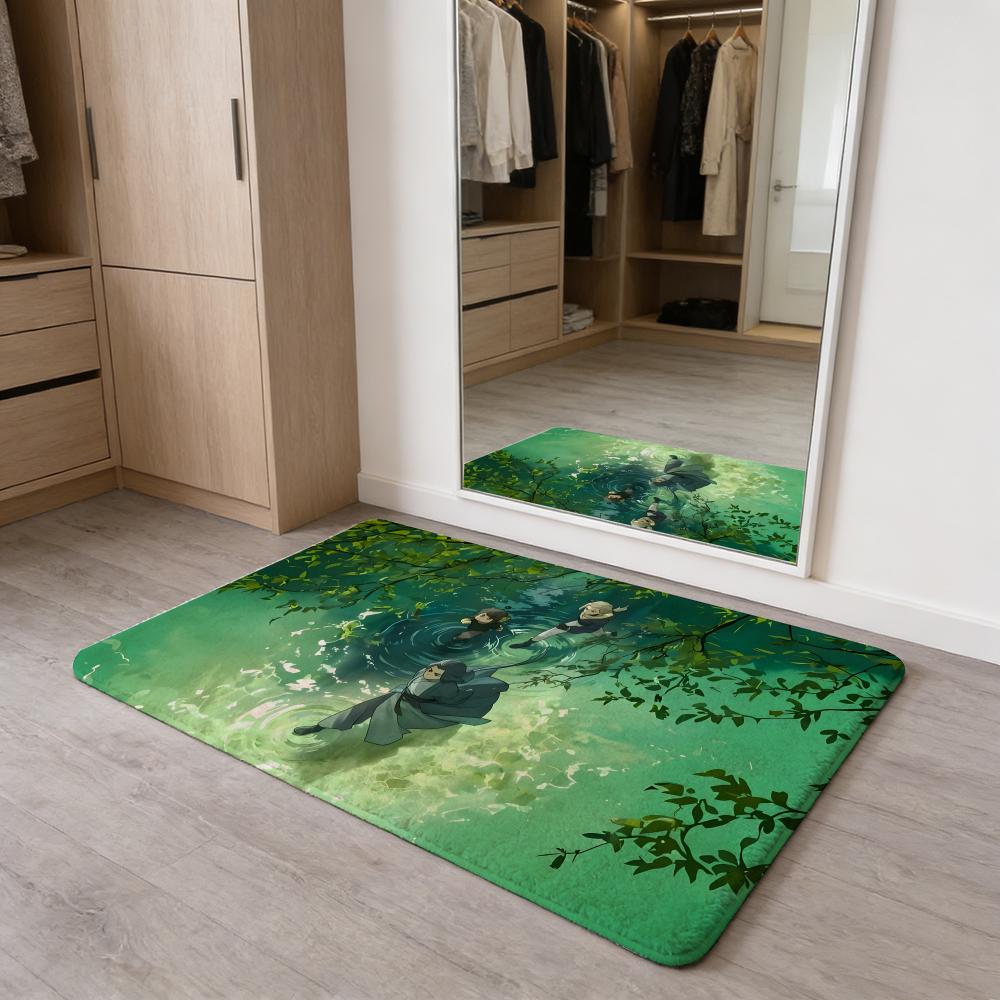 

Anime The L-Legend of Luo X-Xiaohei Floor Mat Flannel Door Mat Non-Slip Absorbent Washable Indoor Home Rug 40x60cm