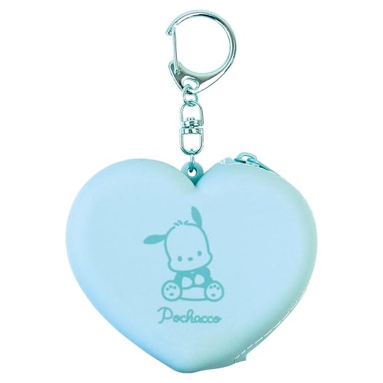 T s Factory Sanrio Characters Heart-Shaped Silicone Mini Pouch Pochacco H72×W85×D33mm SR-5544291PC B0DKHZYR43