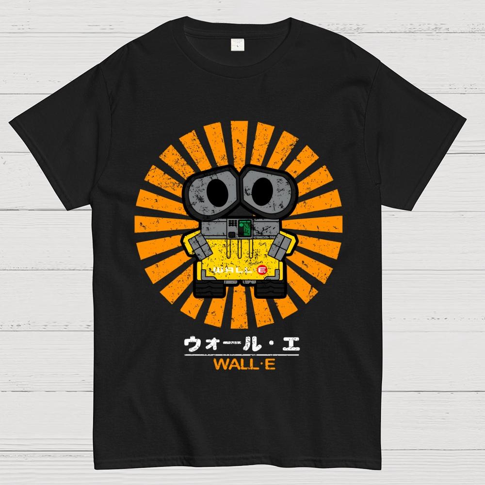 Wall E Retro Baumwolle Sommer Lässig Cool Locker T-Shirt