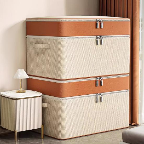 Коробка для хранения Двухслойный дизайн Большая вместимость Универсальный контейнер для хранения в гардеробе Органайзер для шкафа