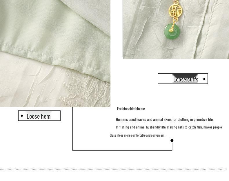 Summer Wear for Middle-Aged and Elderly Mothers: New Chinese Style Embroidered Shirt