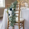 2 Pieces Wedding Aisle Chair Decoration Ready To Use Artificial Flower Swag Set Handmade