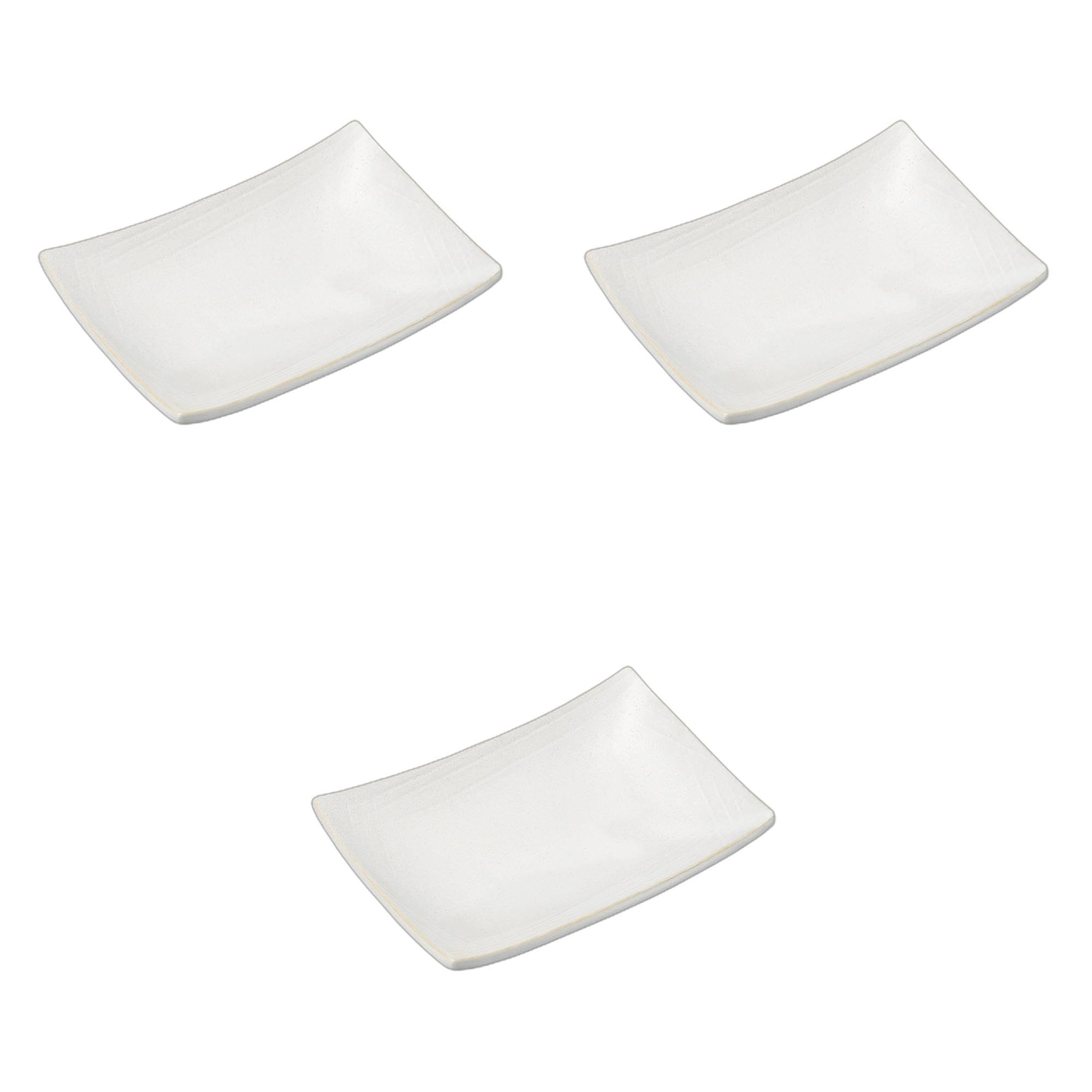 

Set of 3 White Birch Yakitori Plates x x Ceramic Yakitori Plates by Setomonohonpo 5.5 [16.7 11.7 3cm]