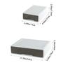 2pcs White Storage Drawers Large Document Sundries Holder Practical Desk Stationery Drawer  Office