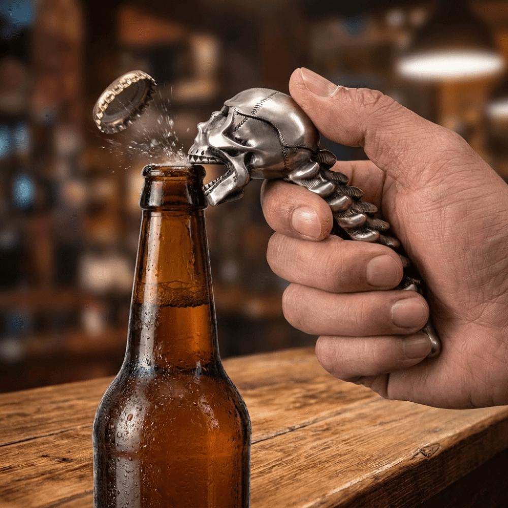 Unique Beer Can Opener Smooth Novelty Bottle Opener Spooky Style Skull Bottle Opener Bar Use