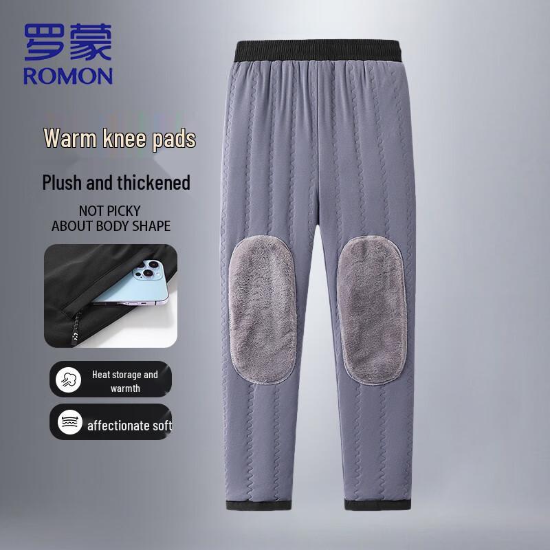 ROMON Men's Lamb Wool Lined Thermal Winter Pants
