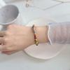 Vintage Multicolor Ceramic Beaded Bracelet For Women Girls Colorful Woven Butterfly Beaded Bracelet Jewelry Accessories Gifts