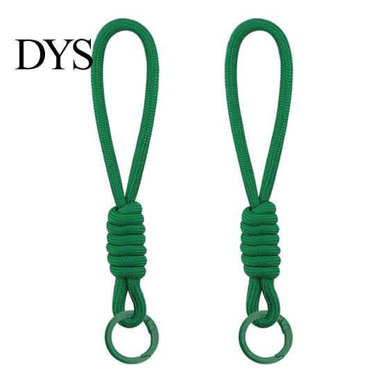 High Elasticity Rope Strap 2Pcs Braided Pendant Lightweight High-Elastic Keychain Holder with Soft Touch Wrist Reinforced Knot Design Macaron