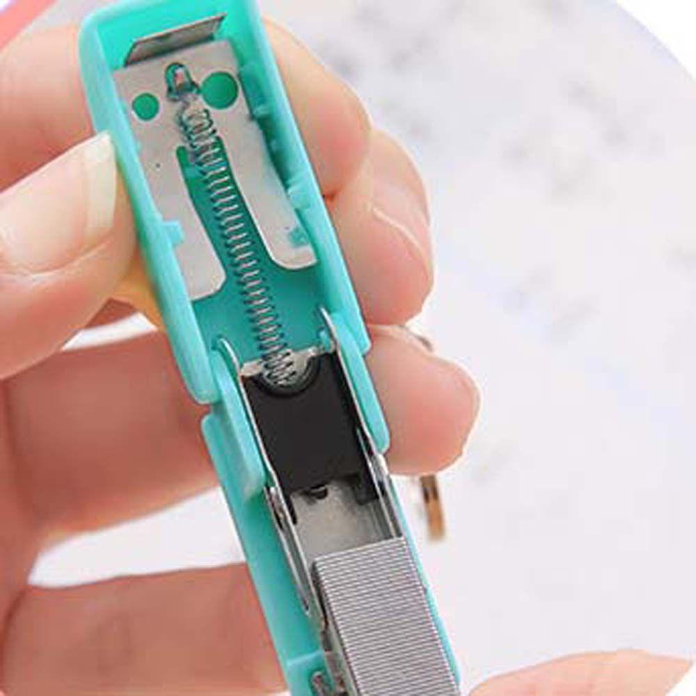 Pendant Mini Student Supplies Size 10 Staples Binding Tools Stapler Key Chain Mini Stapler Stapler