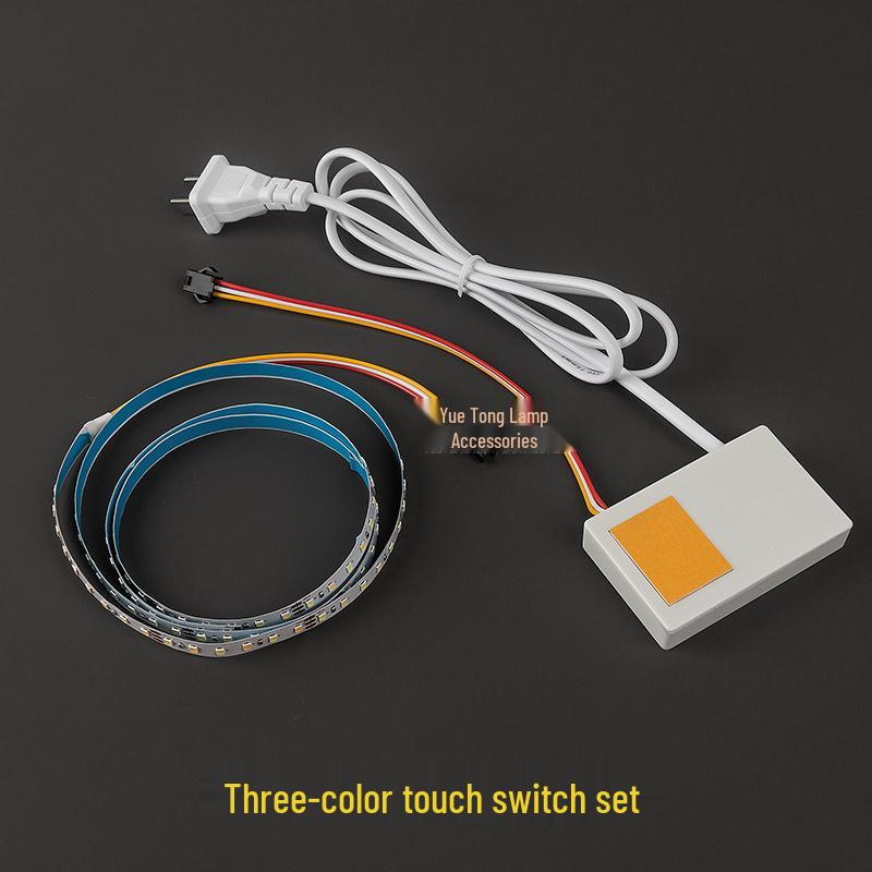 LED Mirror with Touch Sensor, Three-Color Dimmable Light Strip for Beauty Makeup and Bathroom Accessories.