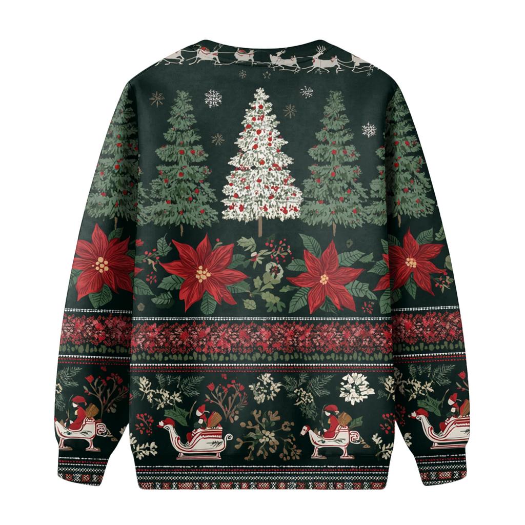 Men's Round Neck Fleece-Lined Thick Warm Sweatshirt
