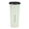 470 ml Wheat Straw Water Cup with Straw Multi Functional Double Lid   Coffee Mug Pink