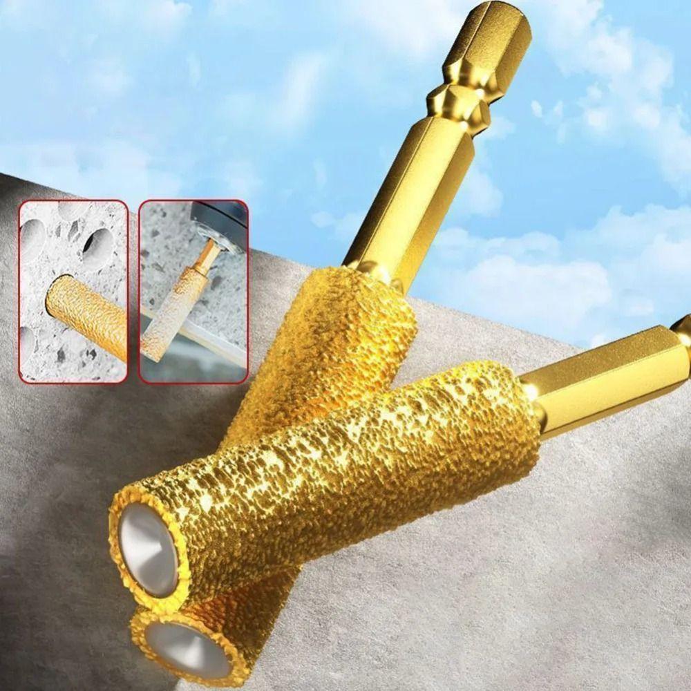 6/8/10/12mm Size Hexagonal Shank Core Drill Bit Tile Marble Drill Bit  Dry Drilling Application