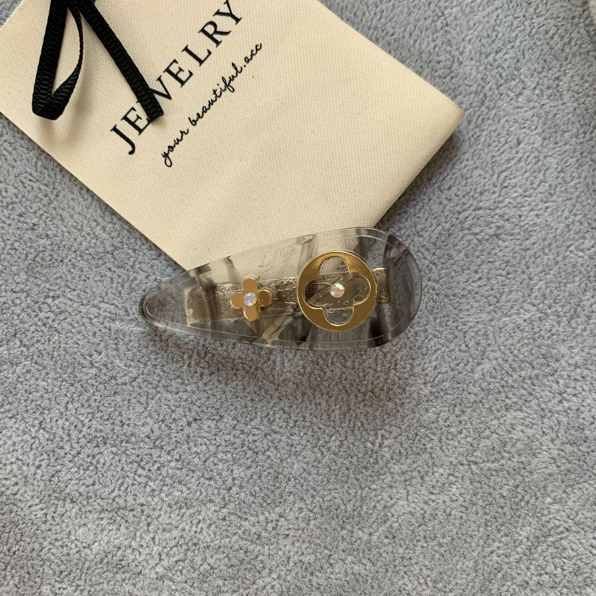 

Корейская винтажная цветочная ацетатная универсальная высококачественная шпилька-зажим