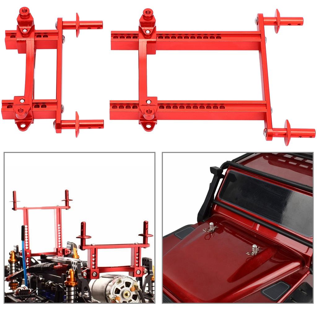 Aluminium Alloy Front Rear Post Mounts Set with Buckles for Traxxas TRX?4 RC Car Parts