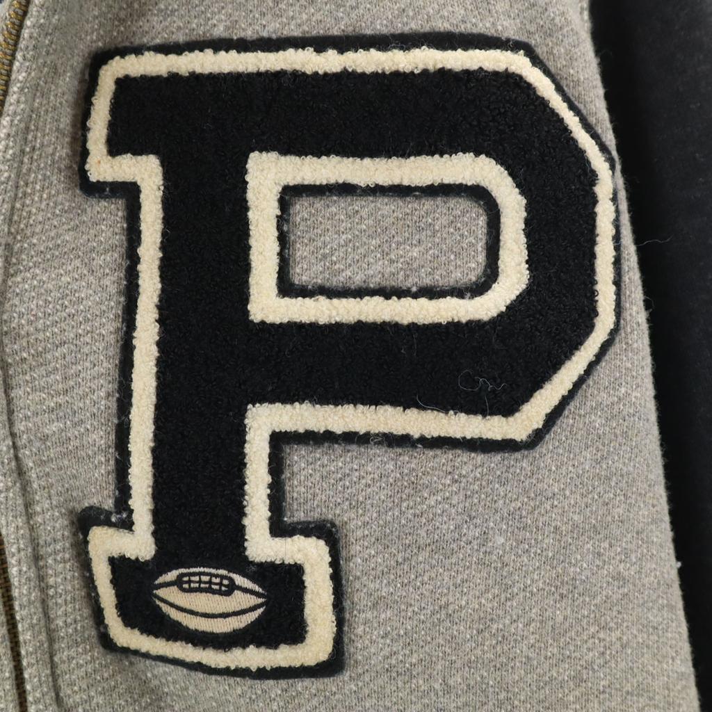 Ungetragen POLO RALPH LAUREN Baseballjacke mit Buchstaben-Patch S grau Herren Gebraucht