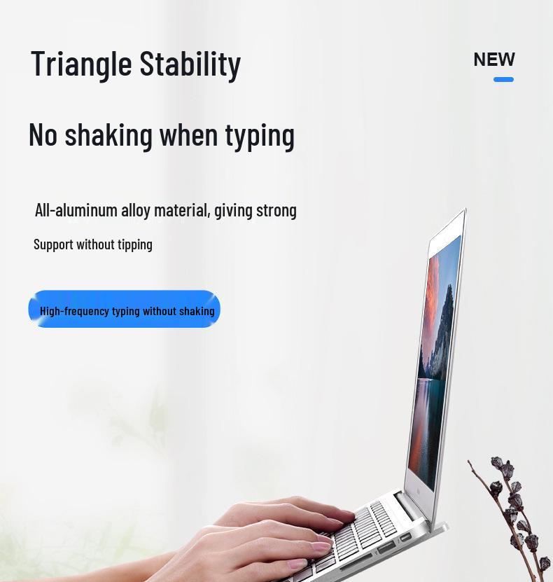 Portable Aluminum Foldable Laptop and Tablet Vertical Stand