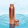 Pure Copper Bottle for Drinking Water - Indian Handmade Ayurveda and Yoga Health Benefits Water Bottle Copper Anniversary Gift - 32 Oz
