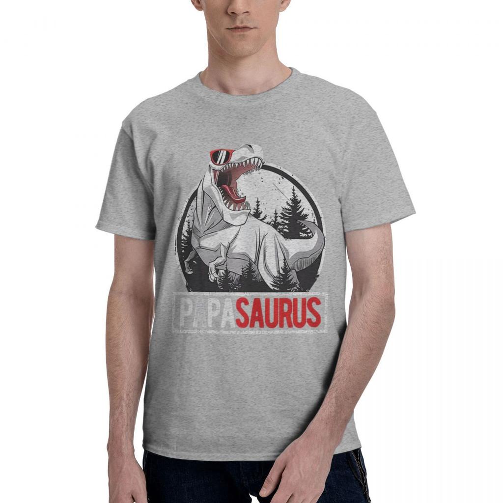 PapaSaurus Men Papa Saurus 100 Cotton Casual Breathable Confortable TShirt Funny Mens TShirt Mens Wear