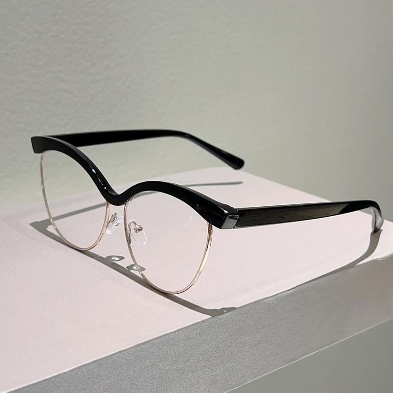 Vintage Cat Eye Glasses Women Stylish Brand Design Decor Eyewear New Trendy Fashion Blue Light Bloxking Optical Frames