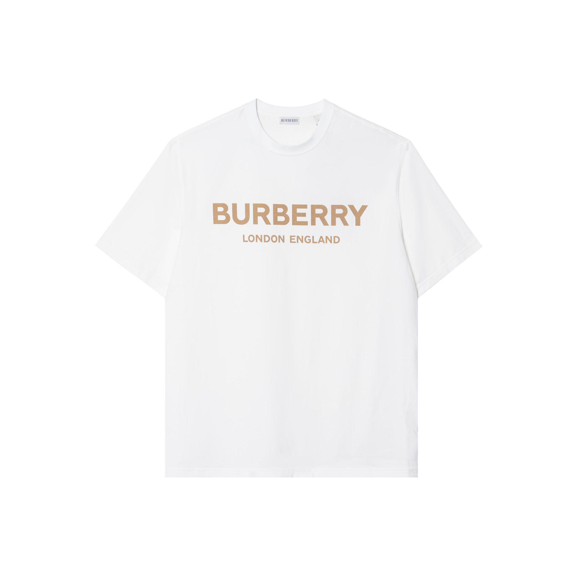 Burberry T Shirts Men`s White Crew
