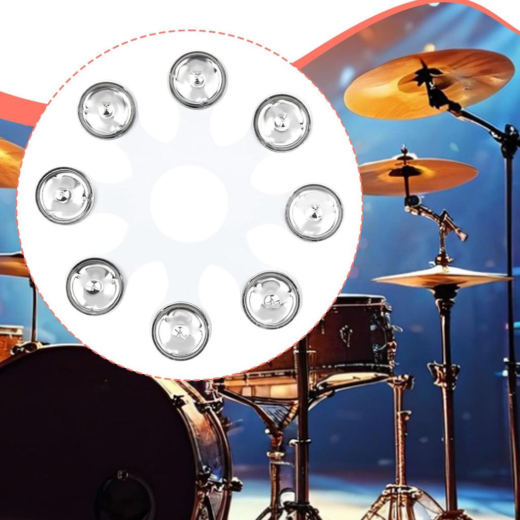 Metall Hi-Hat Tamburin Hi-Hat Beckensatz für Schlagzeug Handperkussion Schlagzeug Tamburin für Ensemble Bar