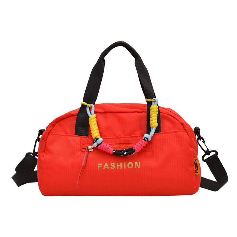 Outdoor Large Capacity Nylon Crossbody Bag With Zipper Pockets For Casual Travel