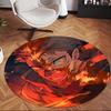 Ryomen Sukuna (1) Round Office Rug Decorative Floor Rug for Office Bedroom Living Room and Home Space
