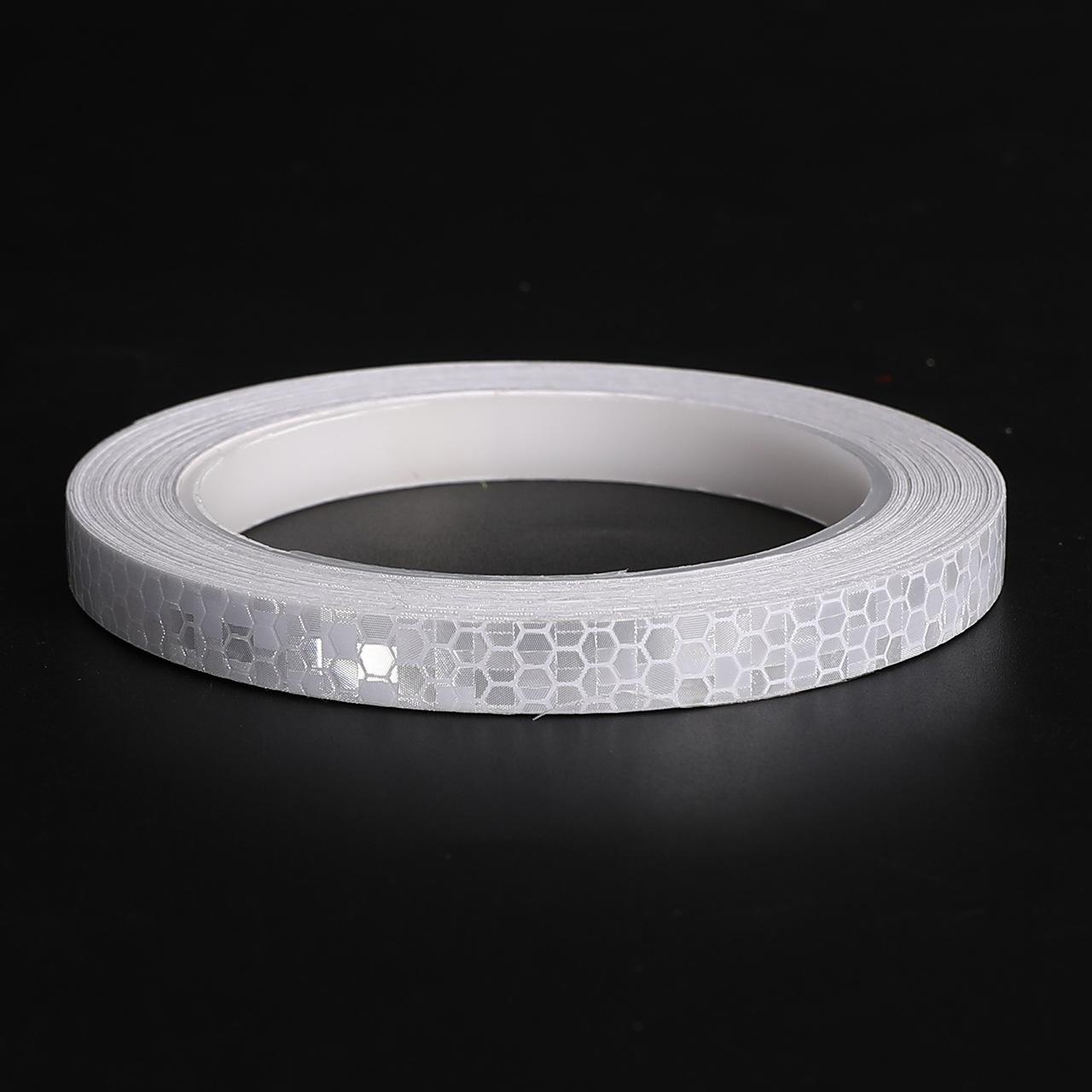 

1cm*8m Reflective Tapes Reflectors Warning Tape Night Safety Sticker White Red Orange Green for Bicycle Car белый