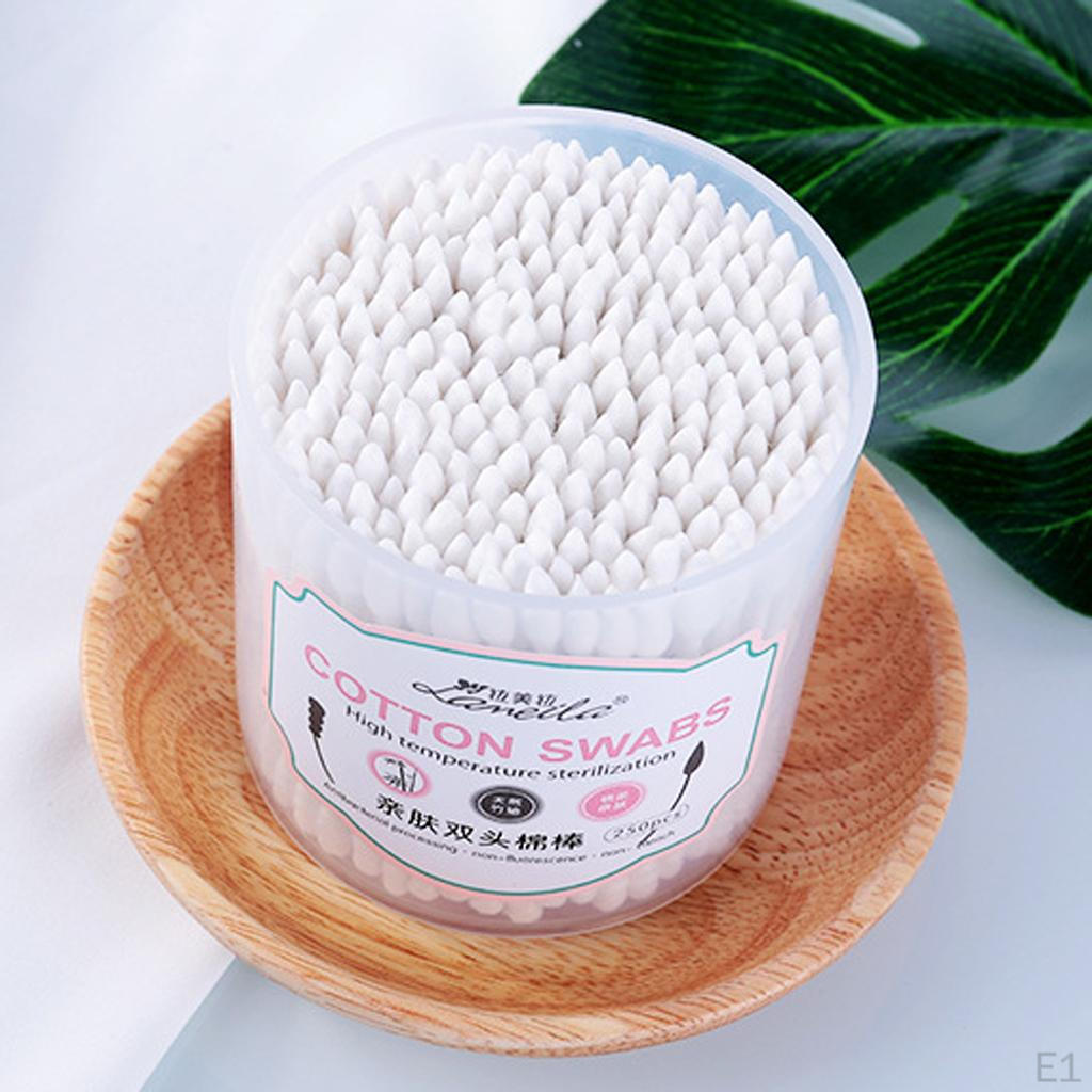 250PCS Swabs Buds Dual Heads Cosmetic Wands Makeup Remover