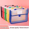 A4 Accordion Tote File Folder, Large Capacity Office and Student Document Organizer