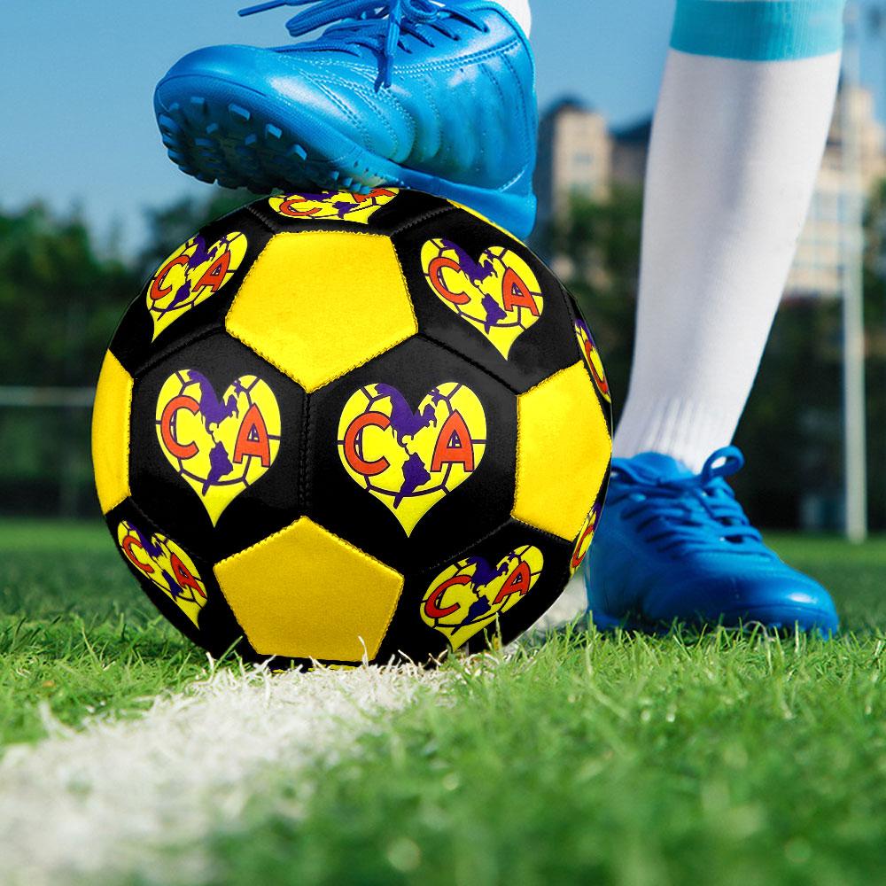 Club América Football Club Indoor Size 5 Soccer Ball Colorful Machine Stitched PVC Competition Ready Durable High-Bounce