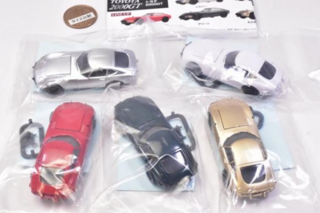 Scale Diecast Car MONO COLLECTION Toyota 2000GT X Full Gachapon Capsule Platz 1/64 5-Piece Set, Set, Toy,