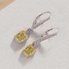 Wind Small Sugar Cube Earrings, Light Luxury Princess Fashion Earrings, Rich Lady Celebrity Ear Buckles