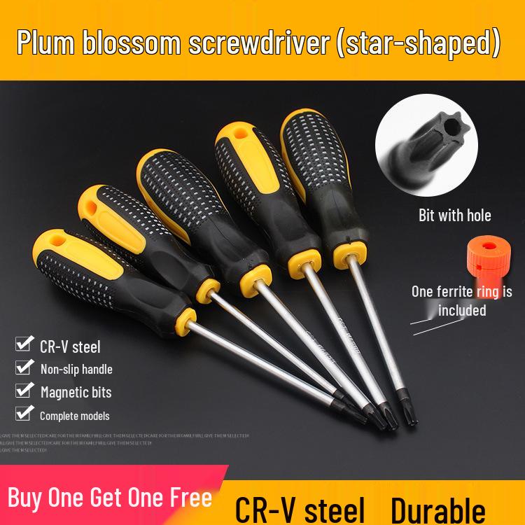 Star-Shaped Plum Blossom Hex Screwdriver Set with Hollow T6-T30