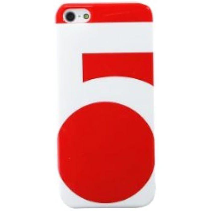 Coque Pour iPhone 5 Et 5S - WazzaBee - WBSB-5S-RD - Rouge - Matériaux De Haute Qualité - 100% Sécurisé
