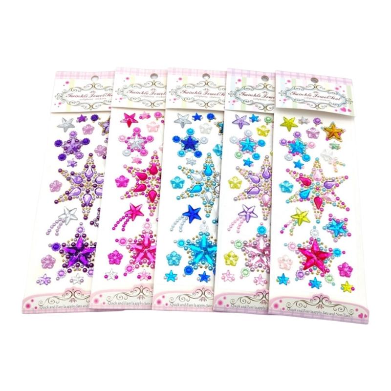 Gem Sticker Jewels for Crafts,Selfs Adhesive Rhinestones Jewel Stick on Gem Acrylic Heart Star Butterfly Sticker