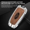 Car Sticker Ford Car Metal Leather Key Shell Case Ford Fusion Edge Mustang Explorer Expedition Bronco Ecosport Ranger F150 F250
