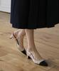 Sappun Irobe Two-Tone Slingback Heels (5Cm)