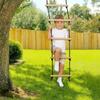 With Platforms Fitness Toy Climbing Rope Wooden Swing Chair for Kids  Playground Equipment